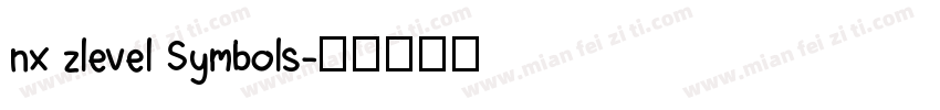 nx zlevel Symbols字体转换